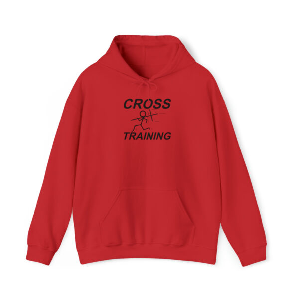 Cross Training Hoodie blk ltr frnt