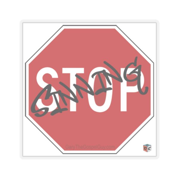 Stop Sign Sticker (square) - Image 4