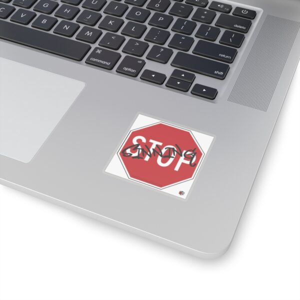 Stop Sign Sticker (square) - Image 5