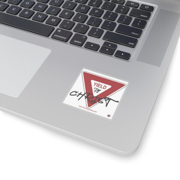 Yield Sign Sticker (square) - Image 5