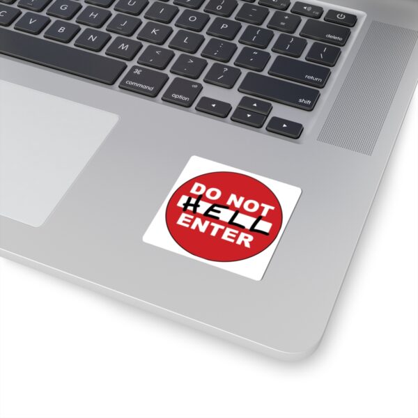 Do Not Enter Sticker (square) - Image 8