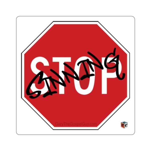 Stop Sign Sticker (square) - Image 7
