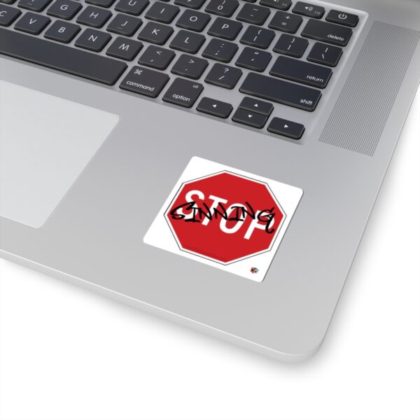 Stop Sign Sticker (square) - Image 8