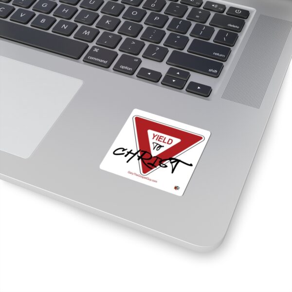 Yield Sign Sticker (square) - Image 8