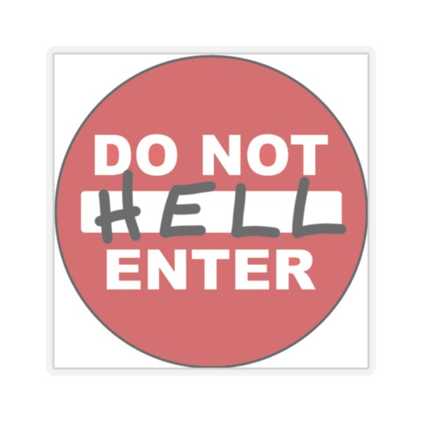Do Not Enter Sticker (square) - Image 13