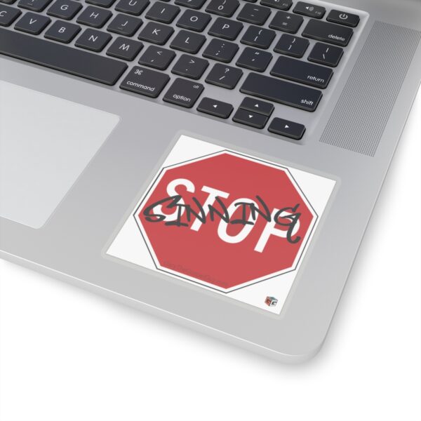 Stop Sign Sticker (square) - Image 14