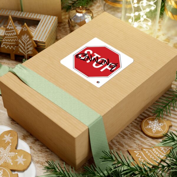 Stop Sign Sticker (square) - Image 18