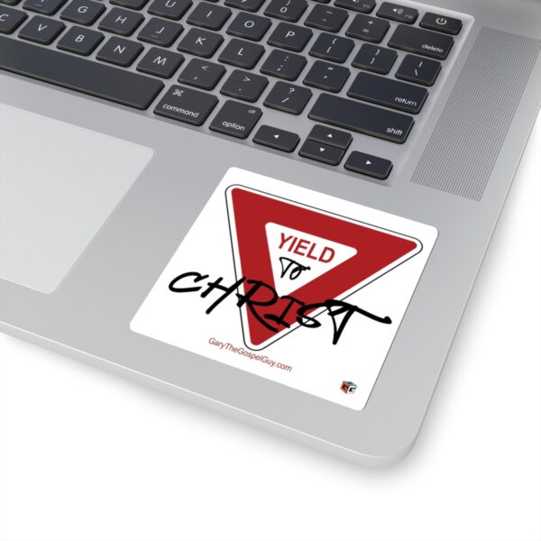 Yield Sign Sticker (square) - Image 17