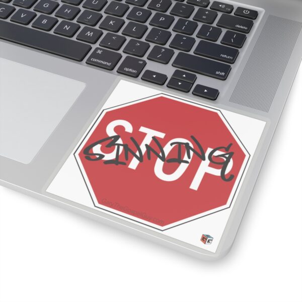Stop Sign Sticker (square) - Image 20