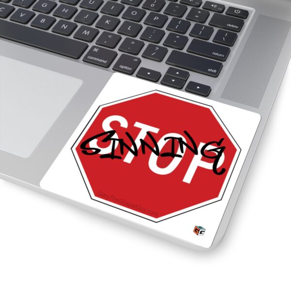 Stop Sign Sticker (square) - Image 23