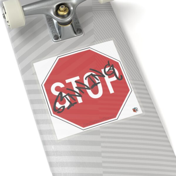 Stop Sign Sticker (square) - Image 11