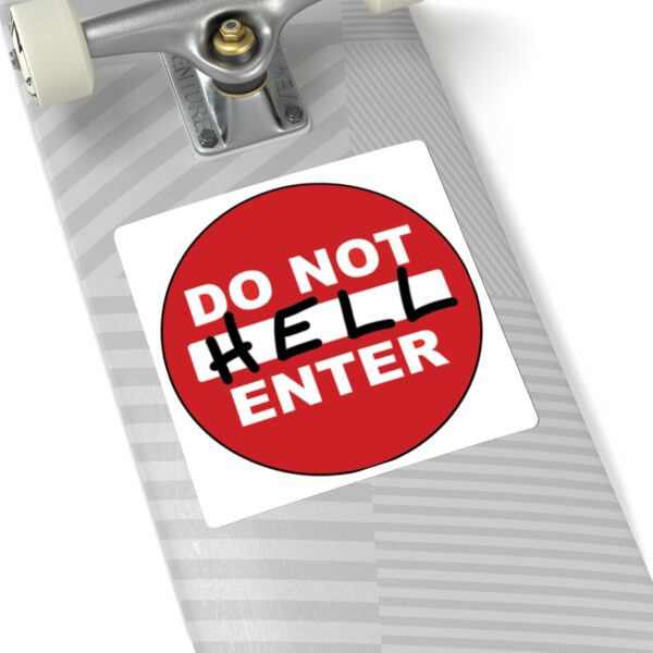 Do Not Enter Sticker (square) - Image 2