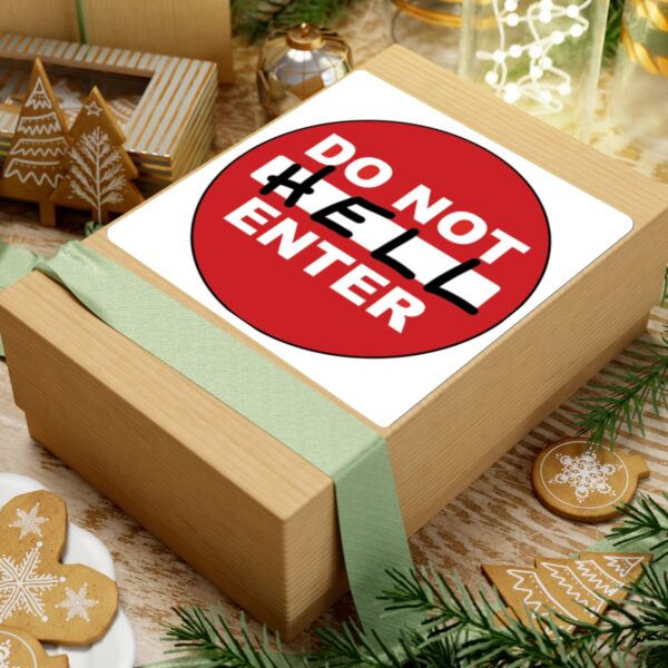 Do Not Enter Sticker (square) - Image 3