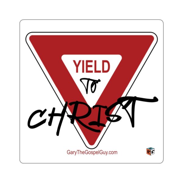 Yield Sign Sticker (square)