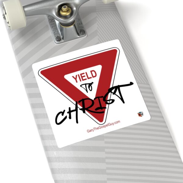 Yield Sign Sticker (square) - Image 2