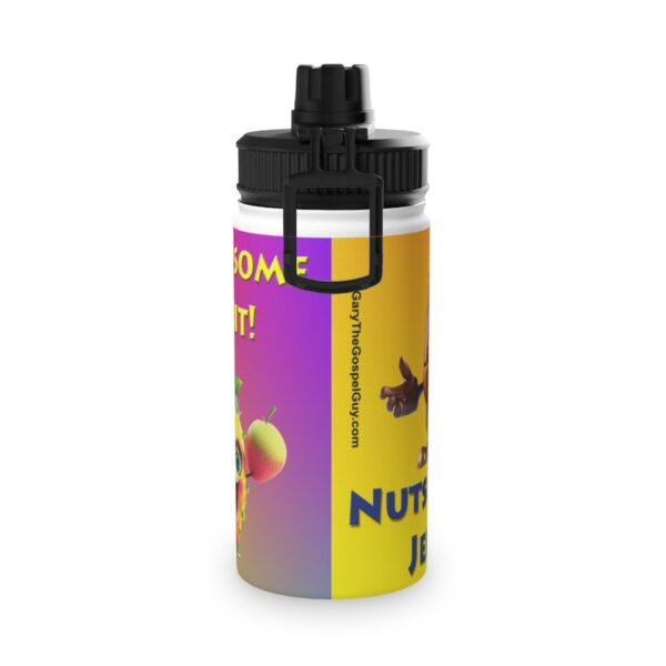 Nuts and Fruit Stainless Steel Water Bottle, Sports Lid - Image 9