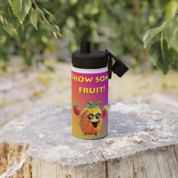 Nuts and Fruit Stainless Steel Water Bottle, Sports Lid - Image 13