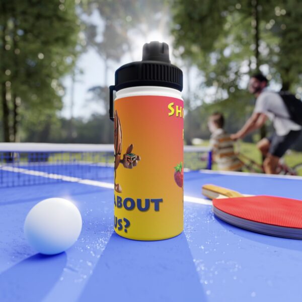 Nuts and Fruit Stainless Steel Water Bottle, Sports Lid - Image 14