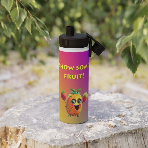 Nuts and Fruit Stainless Steel Water Bottle, Sports Lid - Image 20