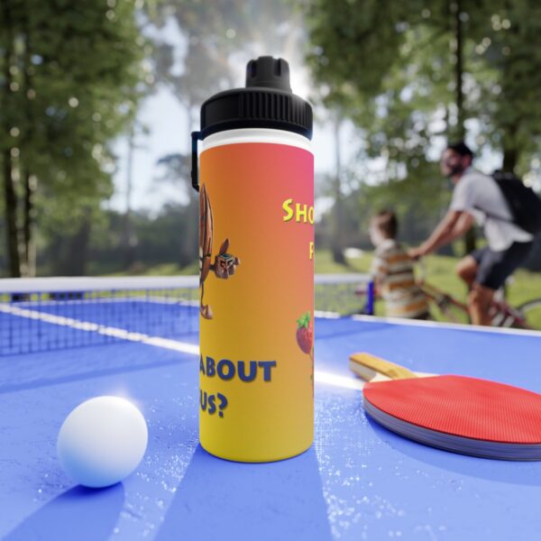Nuts and Fruit Stainless Steel Water Bottle, Sports Lid - Image 21