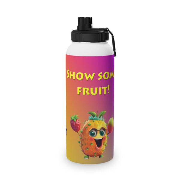 Nuts and Fruit Stainless Steel Water Bottle, Sports Lid - Image 4