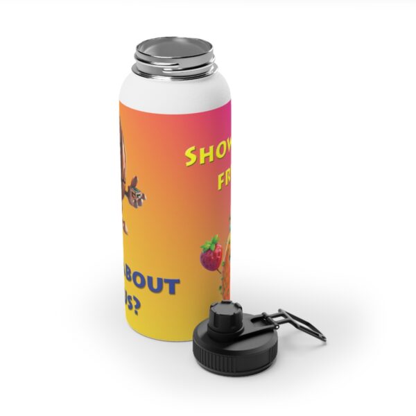 Nuts and Fruit Stainless Steel Water Bottle, Sports Lid - Image 5