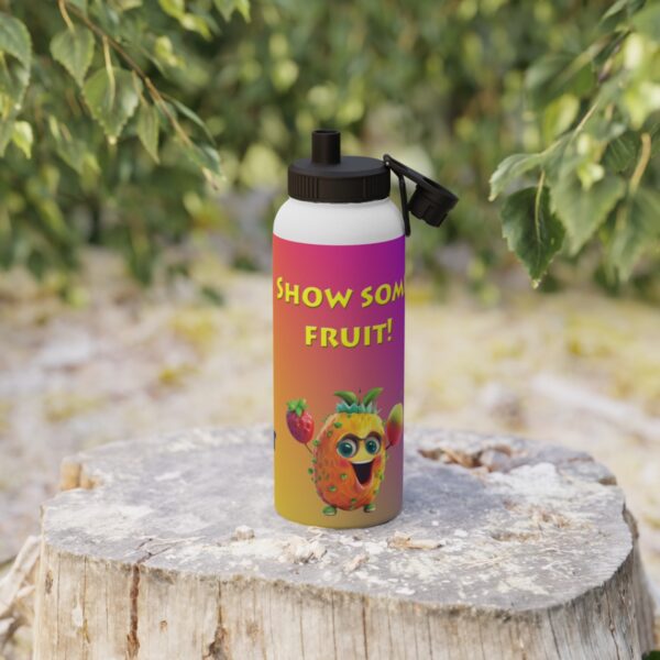 Nuts and Fruit Stainless Steel Water Bottle, Sports Lid - Image 6
