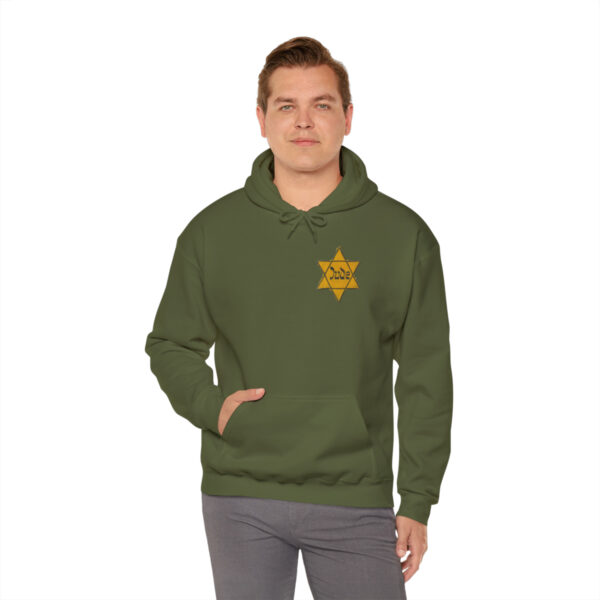 Star of David Patch pullover hooded sweatshirt